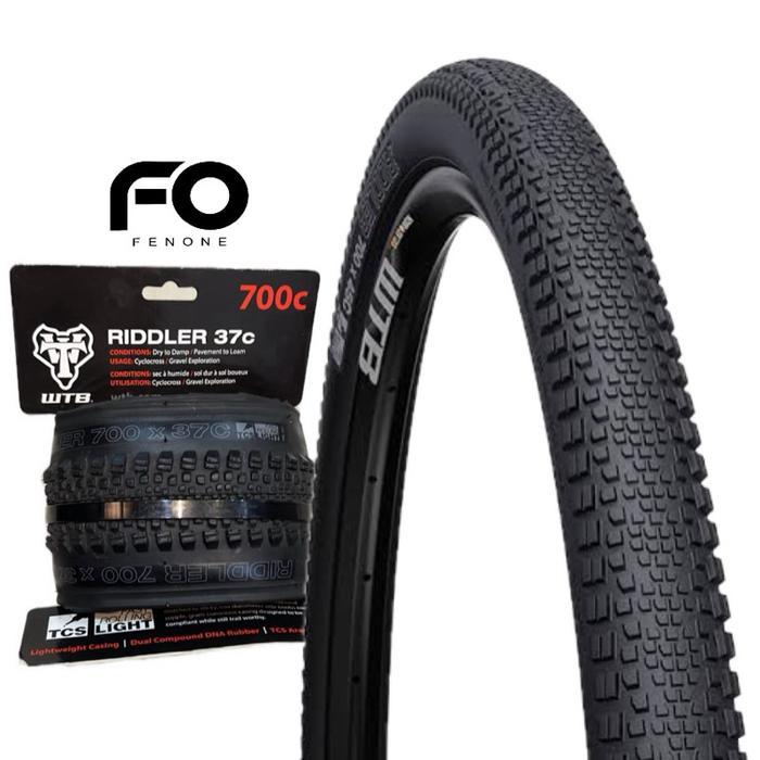 WTB TIRE RIDDLER 700Cx37c TCS / BAN LUAR WTB RIDDLER TUBELESS 700Cx37