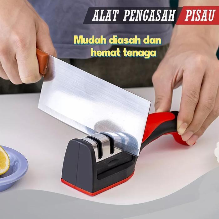 Pengasah Pisau Dapur Gunting Stainless Steel Knife Sharpener Terbaik