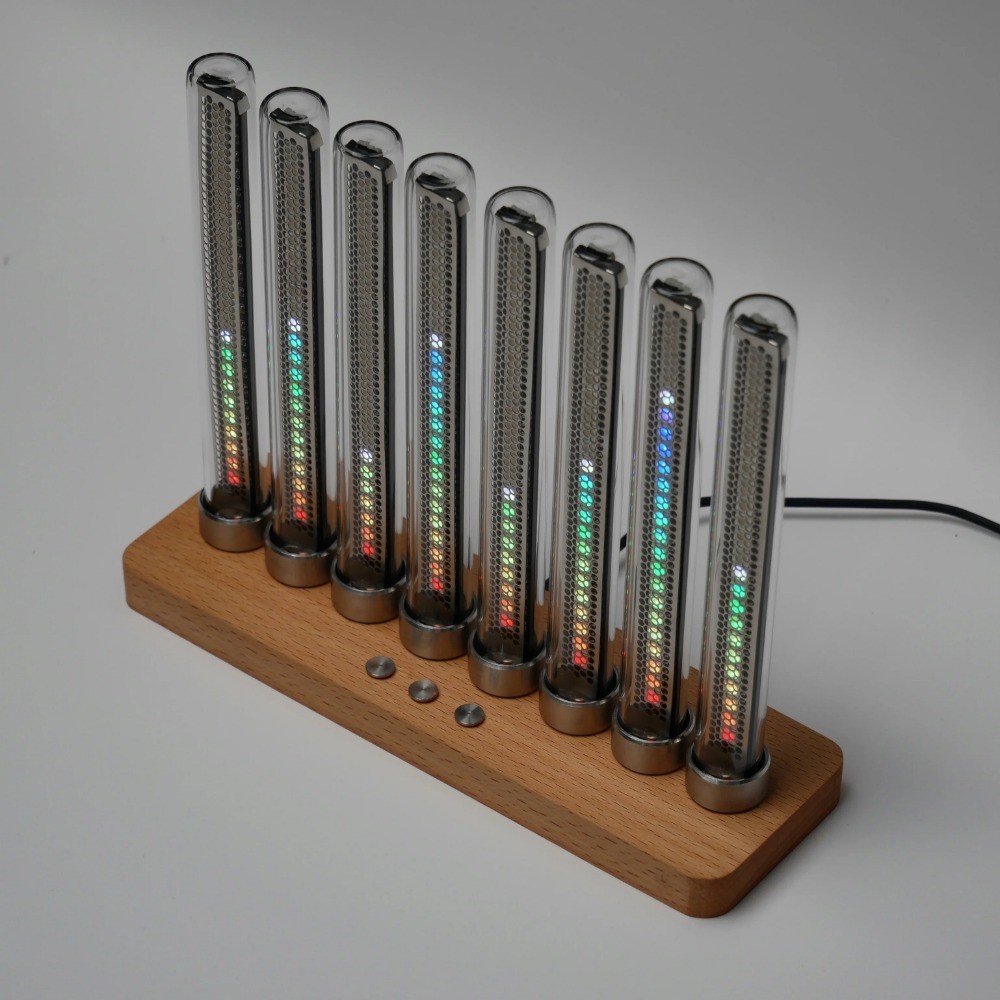 MUSIC SPECTRUM ANALOG GLOW TUBE LEVEL INDICATOR VU METER MUSIC RHYTHM AMBIENT LIGHT LED PICKUP LAMP