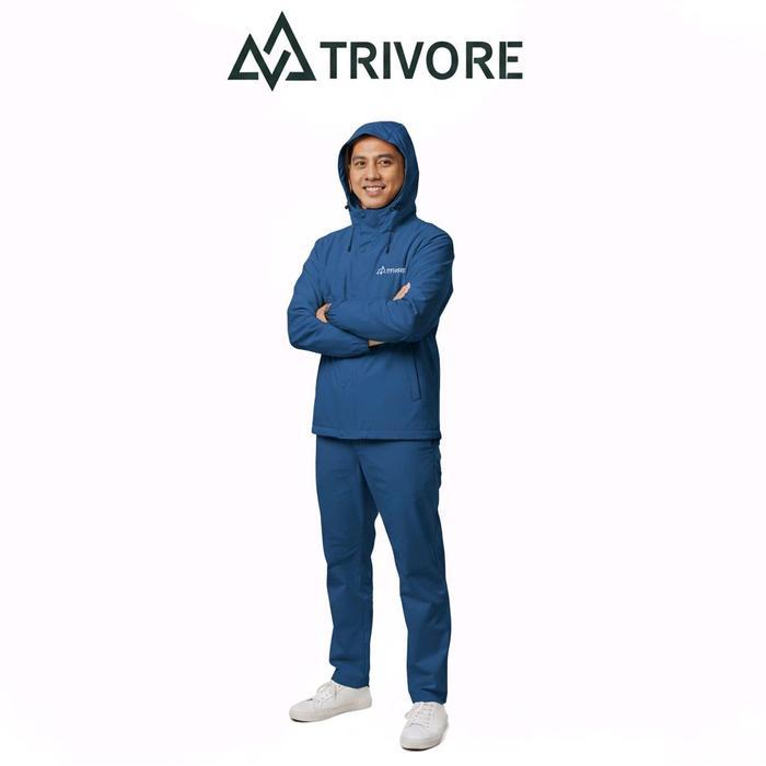Jas Hujan Raincoat Trivor Terlaris Masa Kini Jas Hujan Pria Wanita Setelan Bahan Tebal Pvc Tbk
