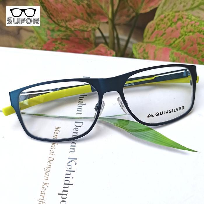 FF216 Frame kacamata Sport minus Pria QuikSilver original Full Frame U/ Minus Progresif stainless