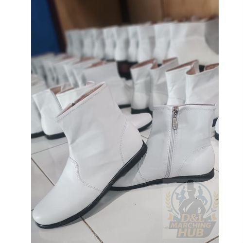 Sepatu Pasukan Drumband Putih - Custom Sepatu Drumband - Custom Sepatu Pasukan