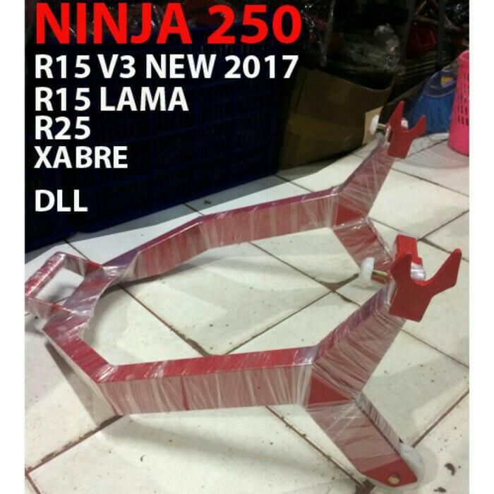 PAKETAN STANDAR PADDOCK /PEDOK NINJA 250 FI DEPAN DAN BELAKANG