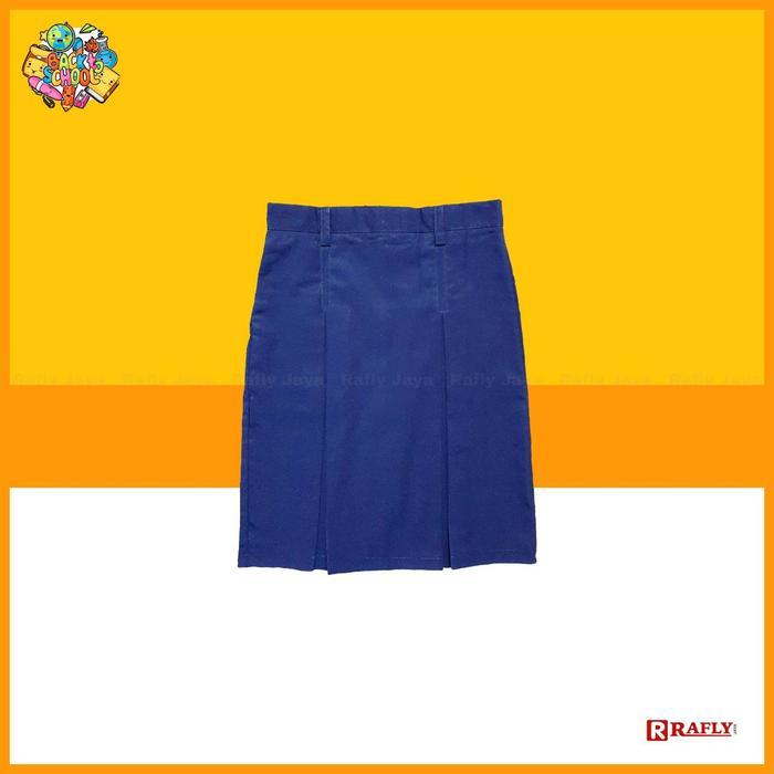 Seragam SMP - Rok Sekolah SMP Biru Span Pendek - Seragam Sekolah SMP - Rafly Jaya