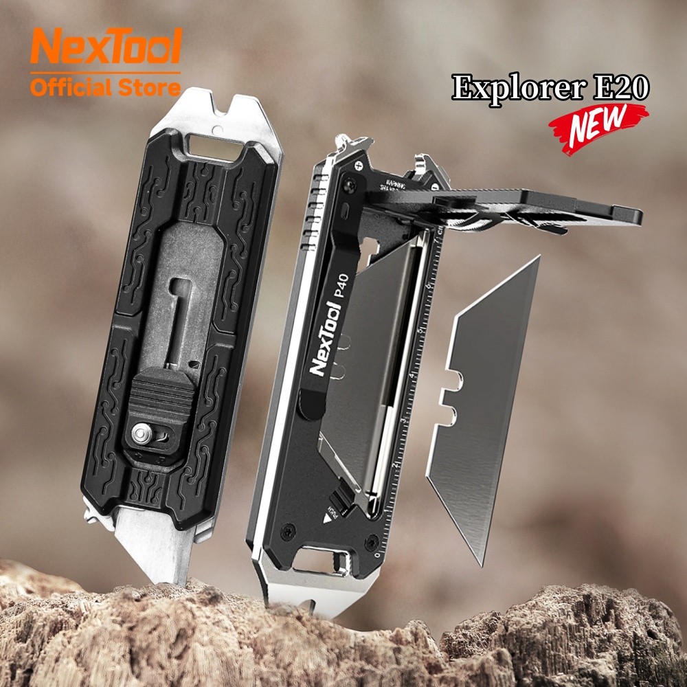 NexTool Explorer E20 Folding Utility Knife 8-In-1 Portable EDC Multitool Utility Cutter Outdoor