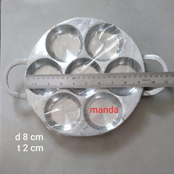 Cetakan kue apem kue bikang kue lumpur isi 7