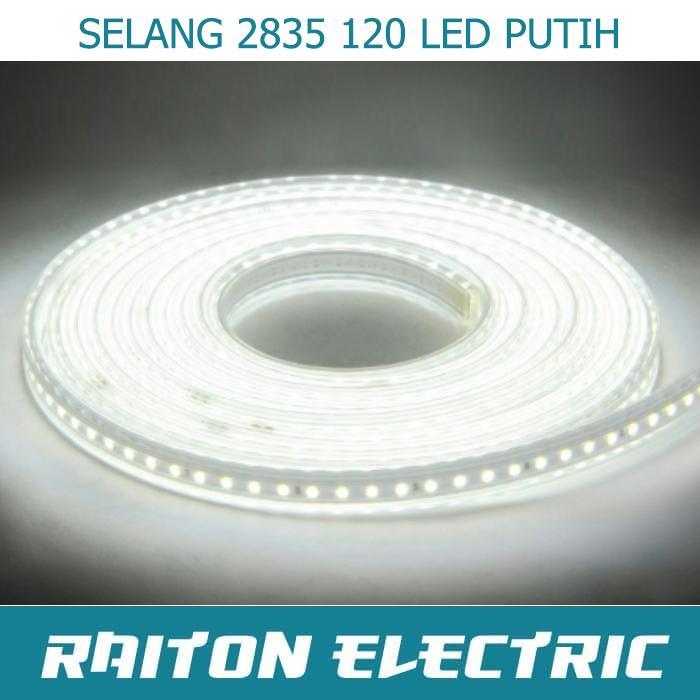 Lampu led strip selang smd 2835 120 led putih permeter