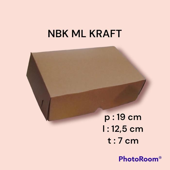 Box NBK ML KRAFT Kemasan Makanan Snack Kotak Packing Kardus