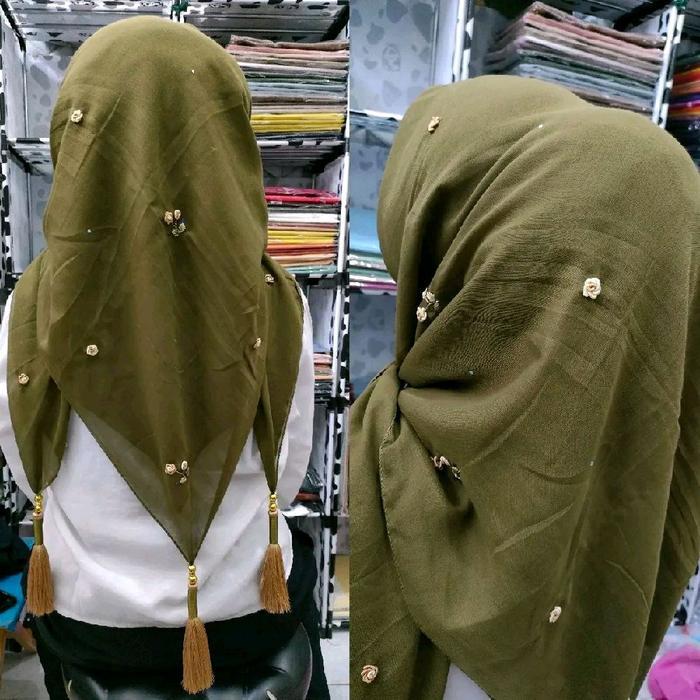 Hijab Paris Bunga Kecil Banyak Motif