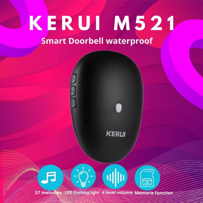 Kerui Receiver M521 Wireless Bel Rumah Wireless Multi Tone