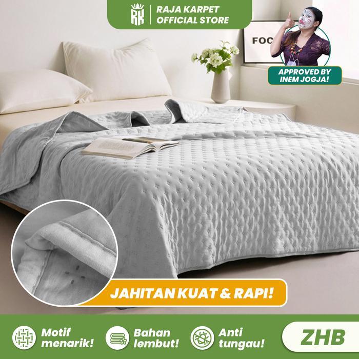 RAJA X INEM Selimut Polos Halus & Lembut Bahan Kain Microtex & Dacron (Hanya Selimut)