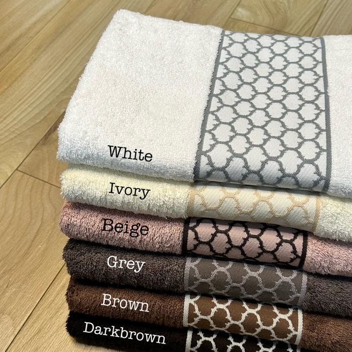 Handuk Couple Terry Palmer Motif Lunarson (Bordir Nama+Box)