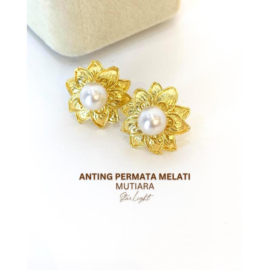STARLIGHT BALI - Anting Alpaka Permata Melati/ Anting Alpaka/ Akesoris Anting