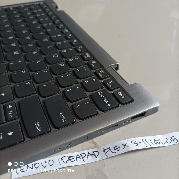 Palmrest dan Keyboard Lenovo Flex 3 Series Flex 3-11 Flex3-11IGL05 original - [03/01]