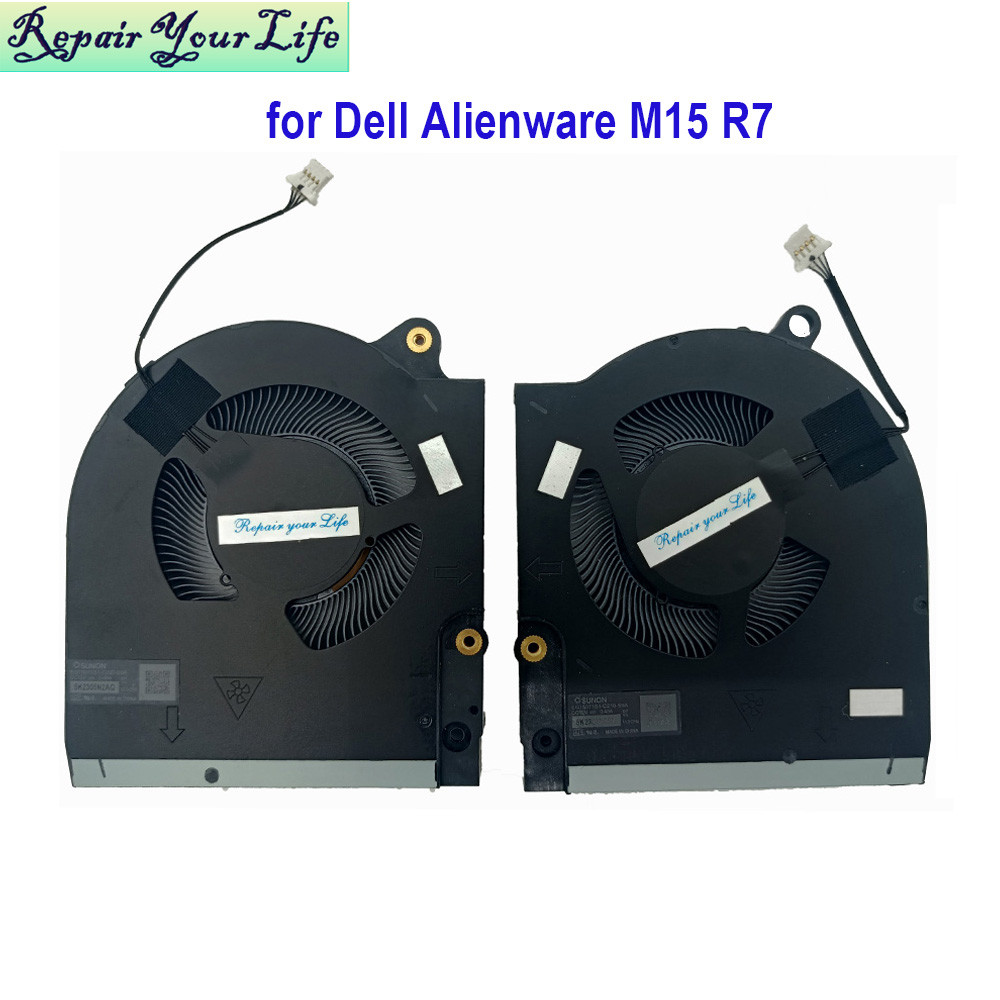 CPU GPU Fan For Dell For Alienware M15 R7 M15R7 ALWM15-R2763QB Gaming Laptop Cooling VGA Fans