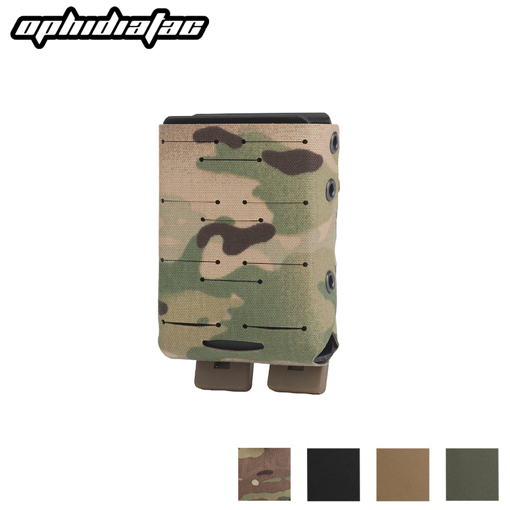 OPHIDIAN Molle Lightweight AR15/M4/9mm Magazine Pouch Magazine Built-in Nylon Bracket Hunting Pistol