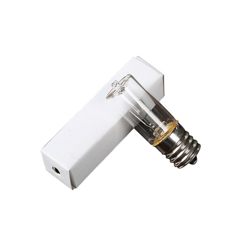 E17 10V Quartz Tube UVC Disinfection Lamp Ozone 254nm Ultraviolet Lamp Light Bulb Germicidal UV Lamp