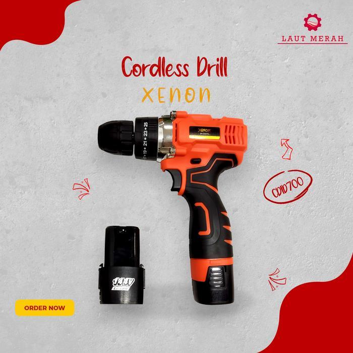 Xenon Cdid 700 Mesin Bor Beton Cas Baterai Cordless Impact Drill 14.4