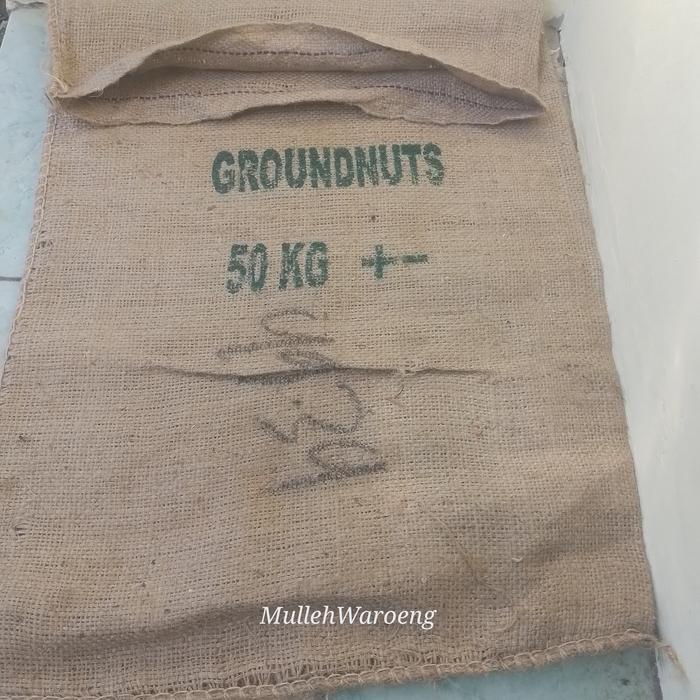 NEWW KARUNG GONI 50KG TEBAL/KARUNG BAHAN KAIN BS MURAH COKLAT KAPASITAS 50 KG