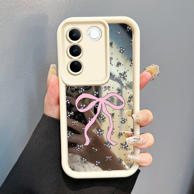 Casing Hp Untuk VIVO V27 5G VIVO V27 Pro 5G S16 Pro 5G VIVO V27E 5G S16E 5G T2 4G Case Pita bunga Ce