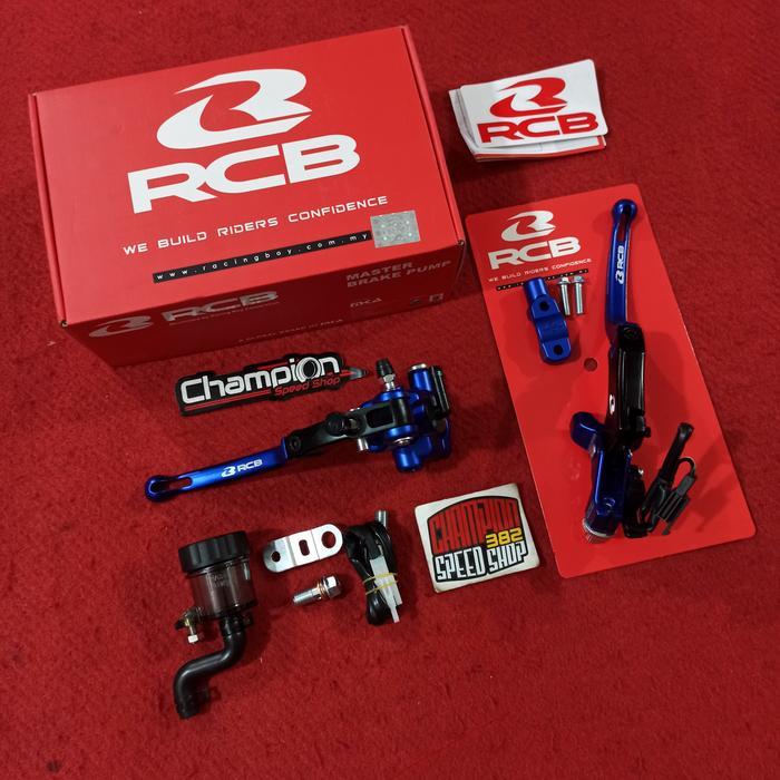Paket Master Rem Handle Kopling S1 RCB Racing Boy S1 14mm Blue Biru