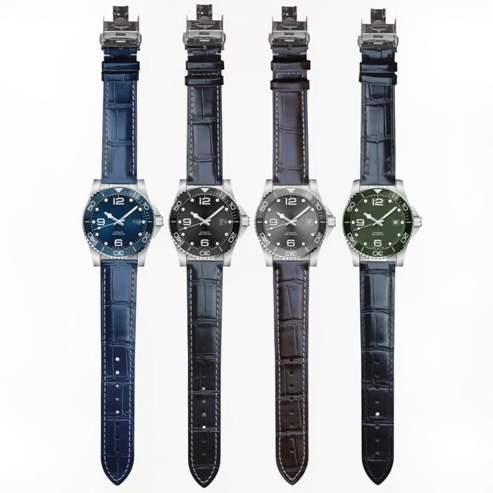 DISKON Tali Jam Tangan 19 MM Replacement Strap Leather For Longines Hydroconquest L3 9016.19 READY