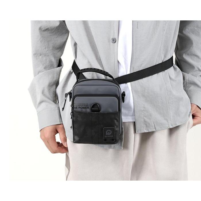Tas Selempang Pria Tas Selempang Hp Multifungsi Slingbag Tas Pria Pinggang We Power J181