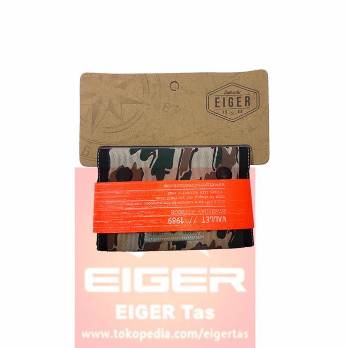 New Eiger Dompet Pria Lipat 3 Original D1466 Wallet Loreng Canvas Berkualitas