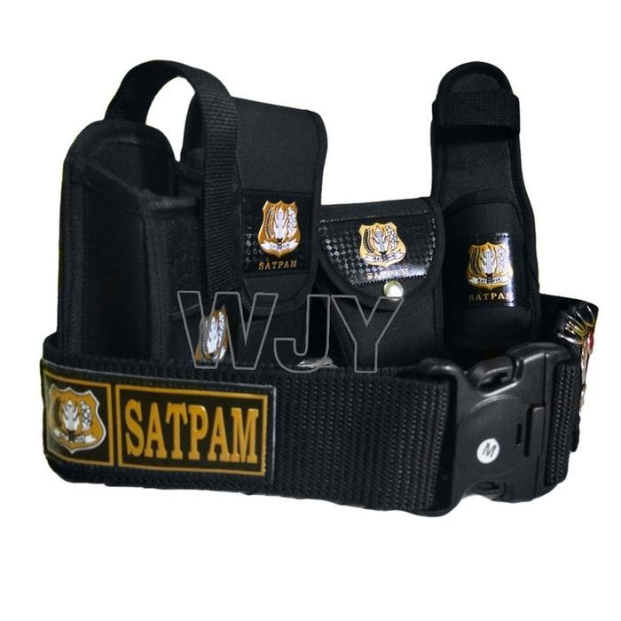 Ikat Pinggang Minimalis Kopel Satpam Lengkap 1 Set Perlengkapan Atribut Logo Satpam Laki-Laki