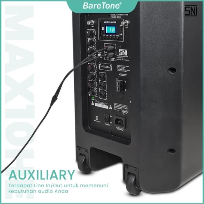 Speaker Portable Baretone Max10He / Max 10He / Max 10 He Bluetooth-Tws Terpercaya