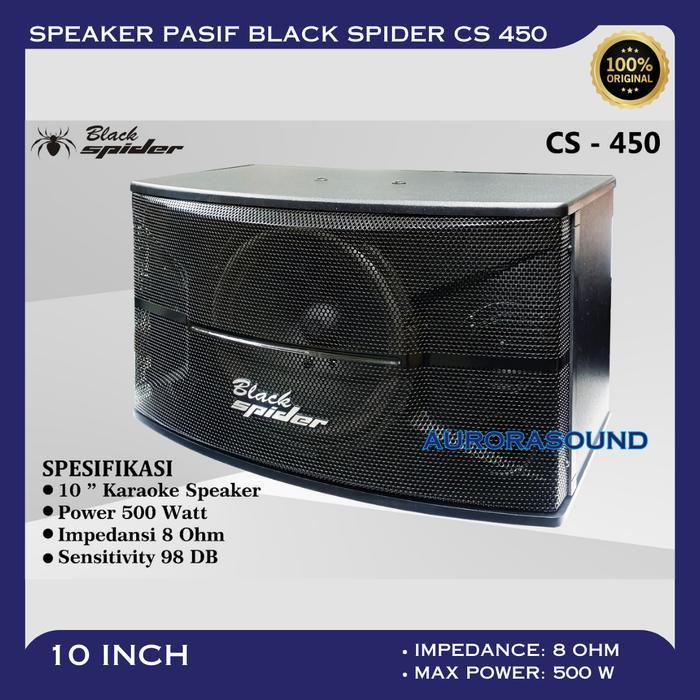 Speaker Pasif Black Spider Cs 450 Sepasang Speaker Pasif 10 Inch Blackspider Cs450 Original