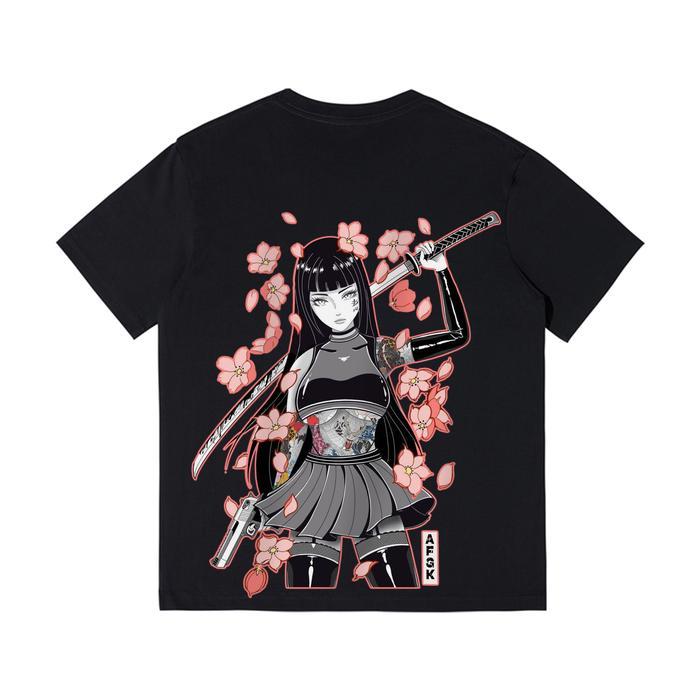 Ready Stock - AFGK Kaos berkualitas tinggi 220g Tersedia dalam ukuran S-XXXL untuk pria dan wanita -