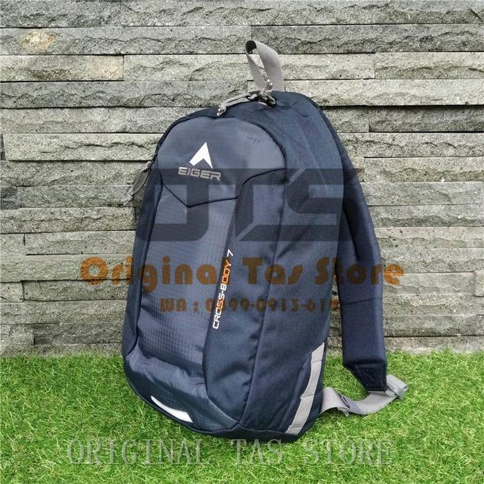 New Tas Selempang Punggung Eiger Cross Body 7L Original 3405 Navy Riding Traveling Bag