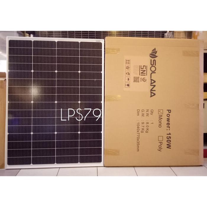 [] Solar Panel Mono 150WP Surya Cell 150 WP SOLANA Module Mono 150WP