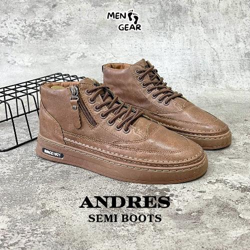 Eiger - Andres Sepatu Semi Boots Pria Sepatu Casual Pria High Shoes Karet Empuk Hitam