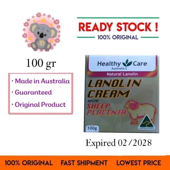 Healthy Care Lanolin Cream Sheep Placenta 100gr ORI Australia