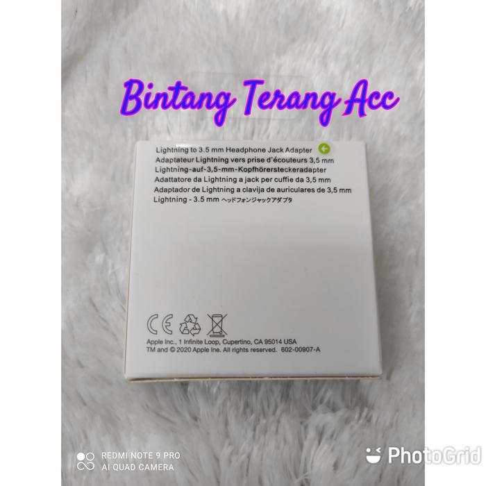 BIGSALE CONVERTER OR JACK HEADSET LIGHTNING IPHONE 7 ORIGINAL