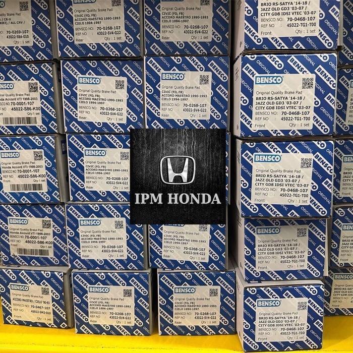 04465-0K090 / 04465-0K370 Brake Pad Kampas Rem Depan Toyota Fortuner Vrz 2015-On / Prado 1993 1994