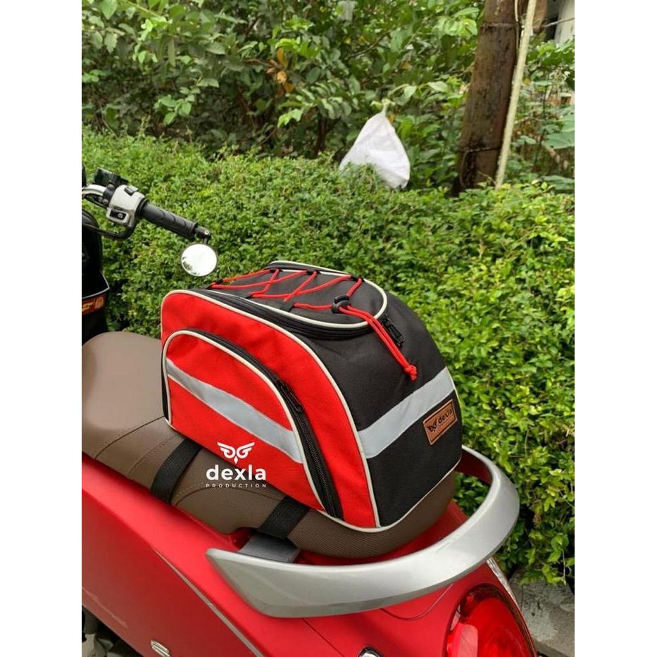 Shimano - Box Motor Touring Tas Sepeda Tas Rak Pannier Tas Jok Motor + Raincover