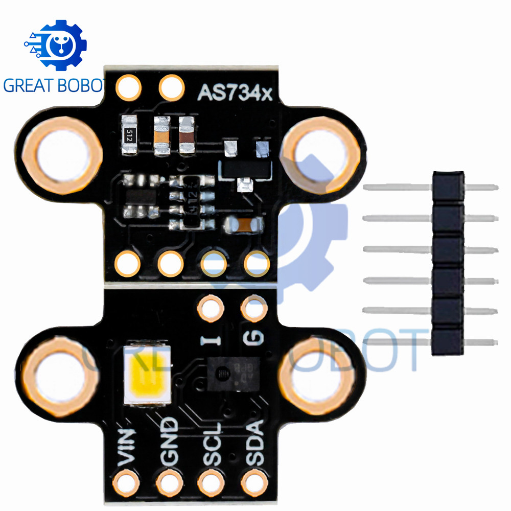 AS7341/AS734x Spectral Sensor Module - High Accuracy Color Detection, Temperature & Lux Measurement