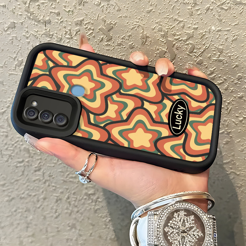 Casing Hp Samsung Galaxy A11 M11 Case Lucky Star Retro Color Kasing silikon Cesing murah Original Ke