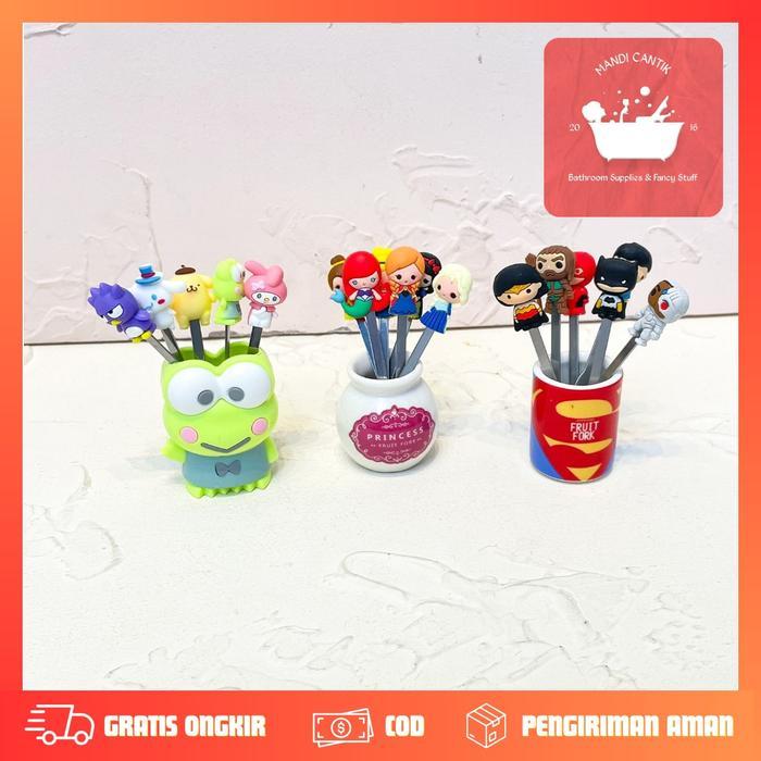 Garpu Kecil Buah Kue / Garpu kecil Stainless steel karakter / Garpu Buah sanrio / garpu Buah