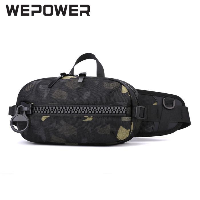 WEPOWER 2122 Tas Selempang Pria Waist Bag Resleting Besar