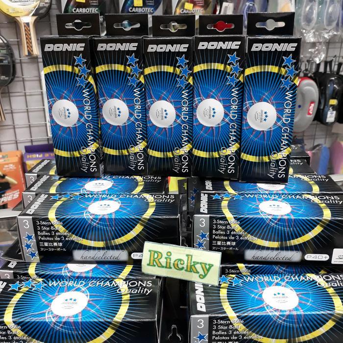 Bola Pingpong Donic 40+ 3 Star / Bola Tenis Meja Donic 40+ Original Donic