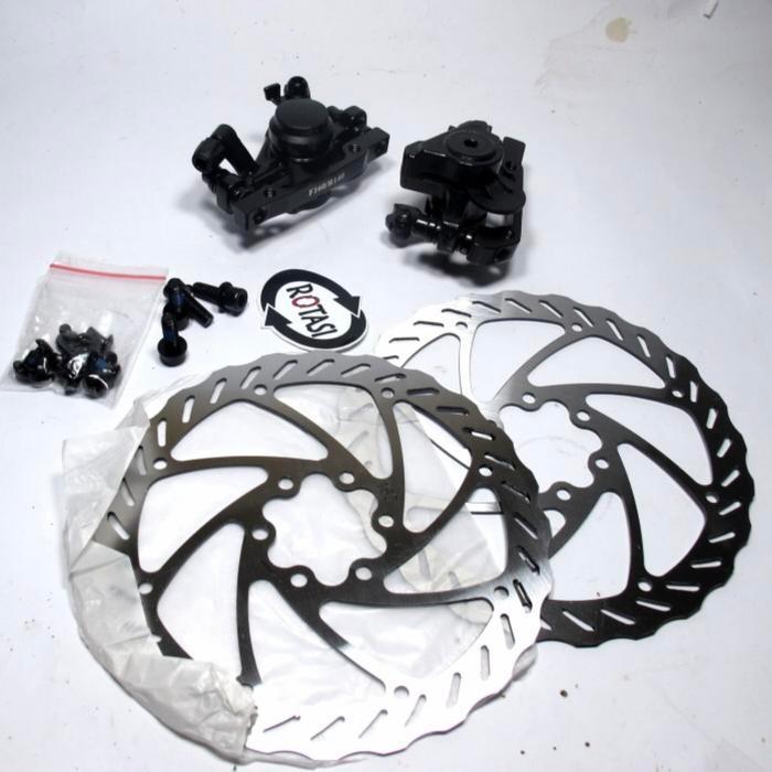 Rem Cakram Sepeda MTB Satu Set Depan Belakang