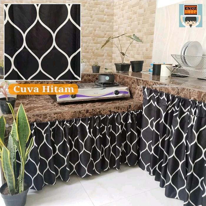 "New" Gorden Aesthetic Kolong Dapur Bahan Kain Mikrotex Bisa Riques Potong Tinggi