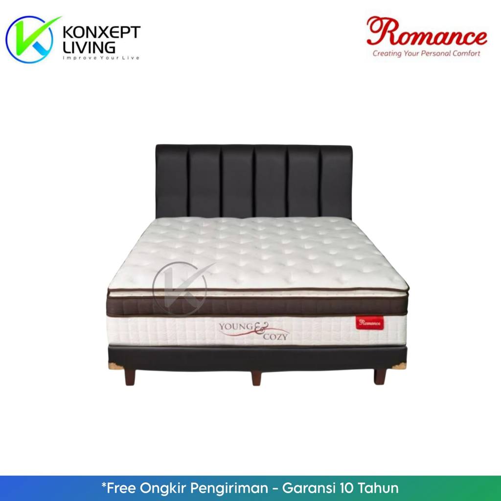 Romance Springbed Young & Cozy Sandaran Romania Ukuran 100x200 Fullset