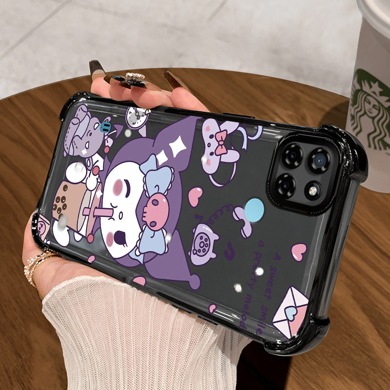 Casing Hp untuk Realme C21Y Realme C25Y C21 C15 Case Boneka bubble tea populer Kasing Phone Cesing S