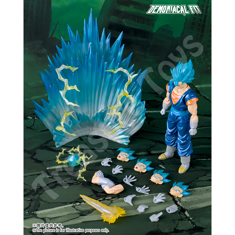 Demoniacal Fit Vegito Figure Dragon Ball Z SHF Super Saiyan God Vegito Vegetto Blue Anime Action