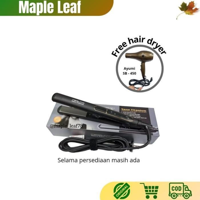 Catok Megumi Nano Titanium Kecil MGNT 8824H